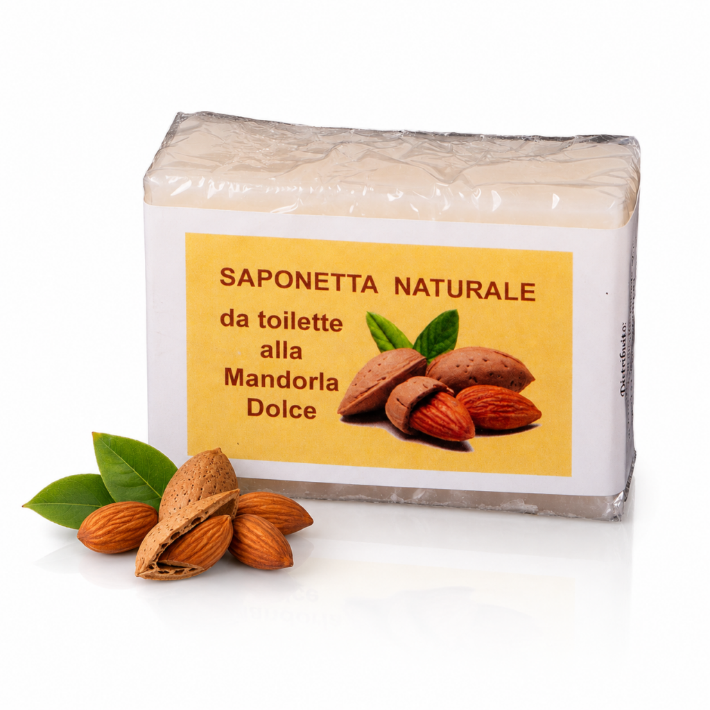 Saponetta naturale - Mandorla Dolce – puro olio di cocco, lavorata a freddo