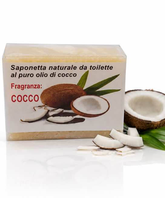 Saponetta al Cocco – puro olio di cocco, lavorata a freddo